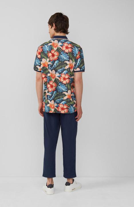 Immagine prodotto S.Oliver Polo-Shirt Poloshirt aus Baumwolle mit All-over-Print (XL)