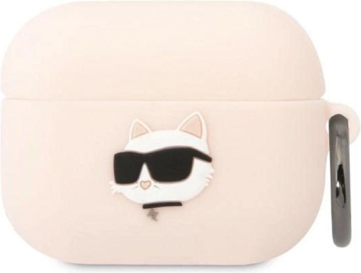 Produktbild Karl Lagerfeld KLAPRUNCHP AirPods Pro cover pink/pink Silicone Choupette Head 3D (Kopfhörer Hülle)