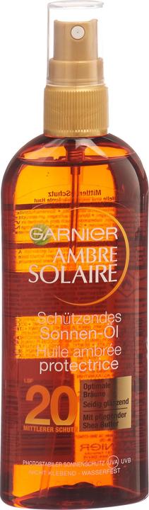 Actual product image Garnier Ambre Solaire (Suntan oil, SPF 20, 150 ml, 172 g)