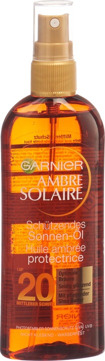 Image du produit Garnier Ambre Solaire (Huile solaire, SPF 20, 150 ml, 161 g)
