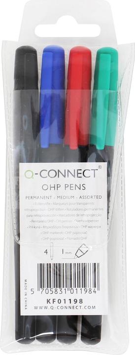 Produktbild Q-Connect OHP Marker permanent (4x)