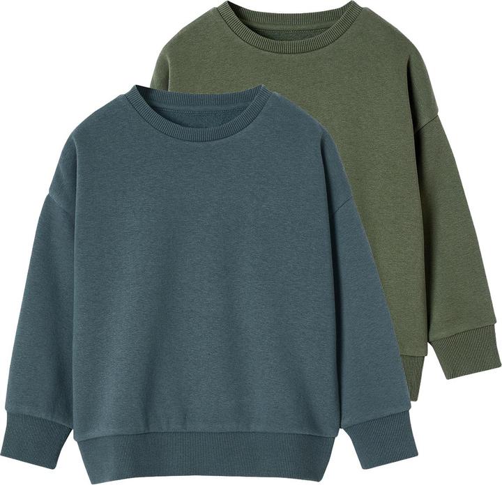 Image du produit Vertbaudet 2er-Pack Jungen Sweatshirts Uni BASIC (92)
