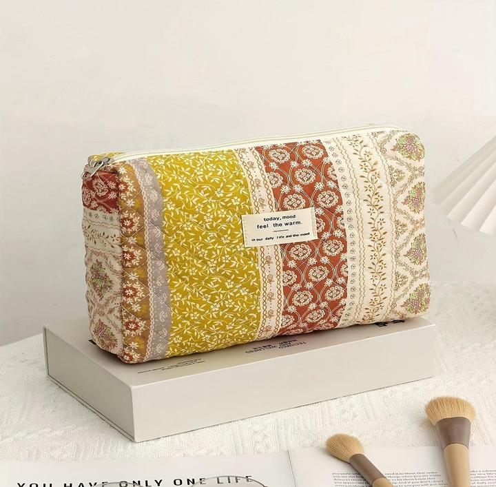 Actual product image Only-Bags.Store Cosmetic bag made of cotton with large capacity -, not waterproof, odourless