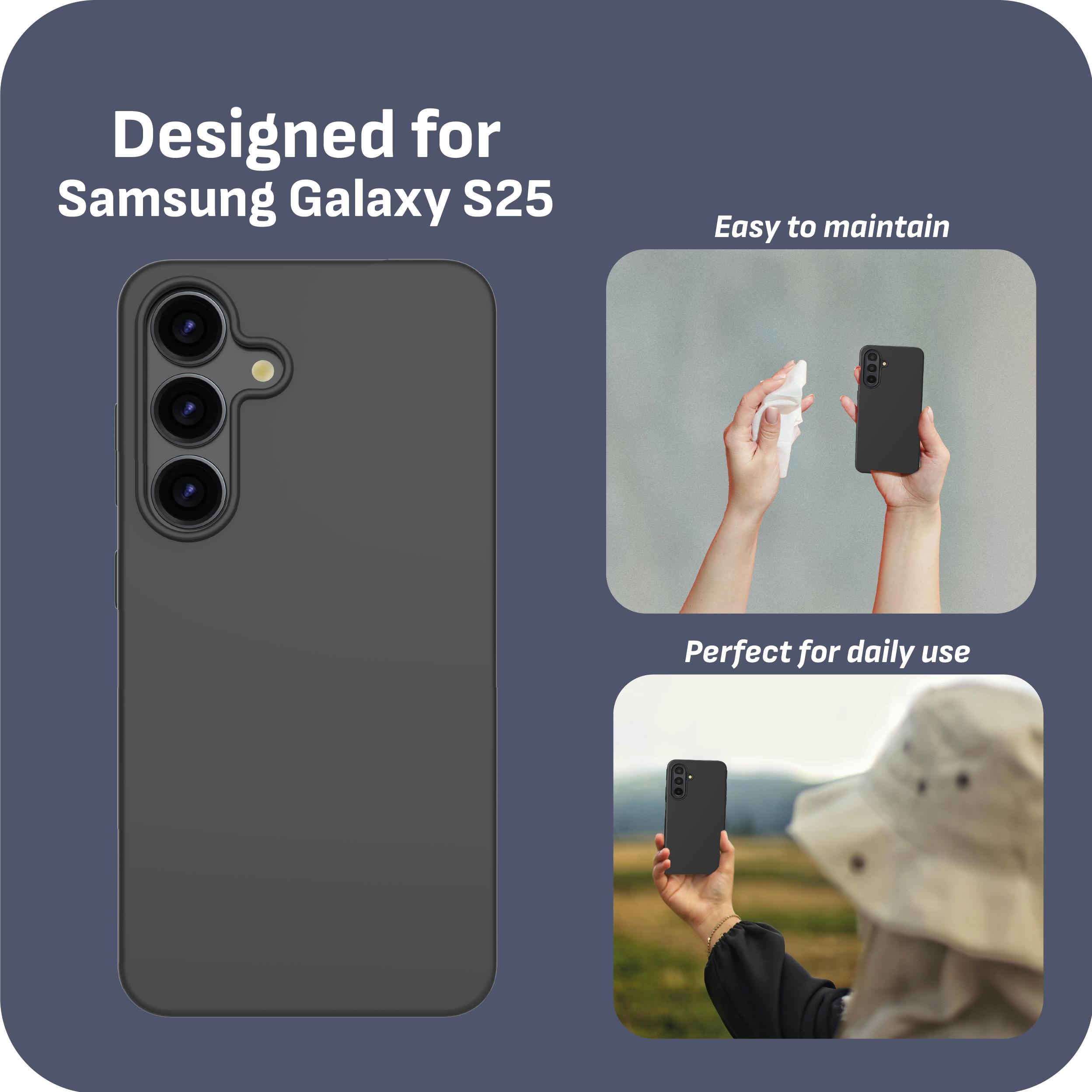 Thumbnail - Cazy Soft TPU Schutzhülle (Samsung Galaxy S25), Smartphone Hülle, Schwarz