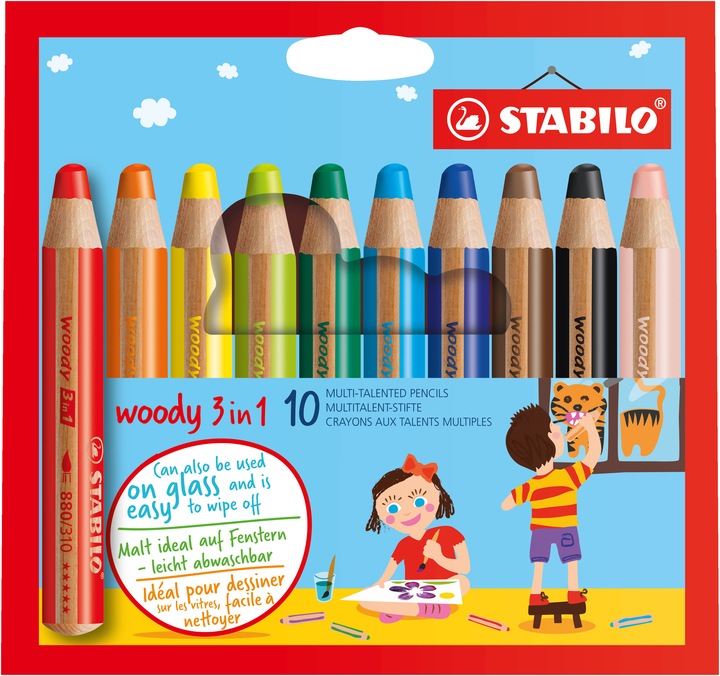 Image du produit STABILO woody 3 in 1 (Multicolore, 10 x)