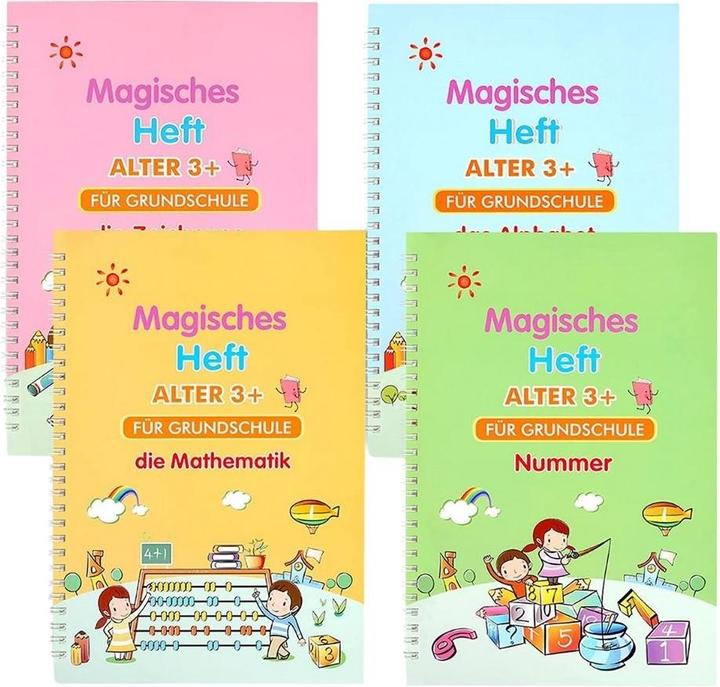 Produktbild NoName Schreiben lernen magisches Übungsheft (4er Set)