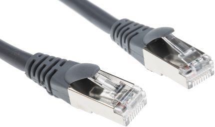 Produktbild RS PRO Patch cord Cat 6a S/FTP LSZH 5m Grey (S/FTP, CAT6a, 5 m)