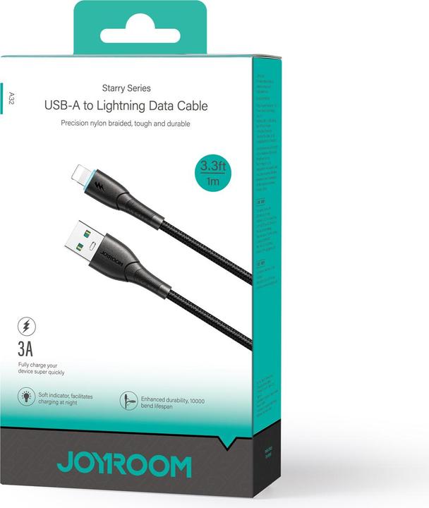 Productafbeelding Joyroom USB A – Lightning (1 m, USB 2.0)