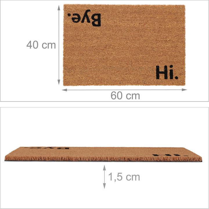 Image du produit Relaxdays Paillasson (60 x 40 x 1,5 cm)