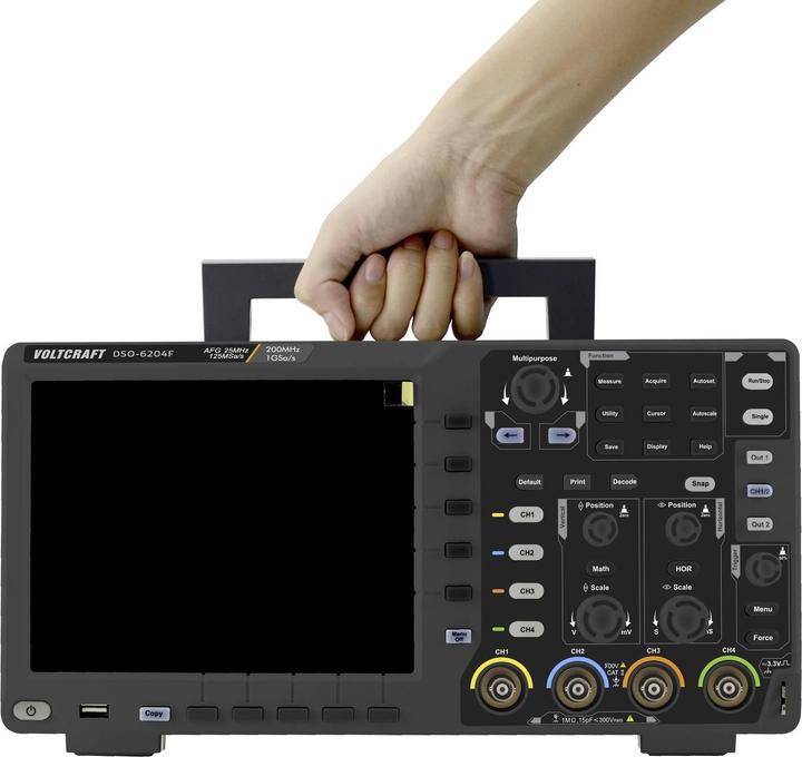 Produktbild Voltcraft Digitales Oszilloskop DIGITAL OSZILLOSKOP DSO 6204F (CAT II)