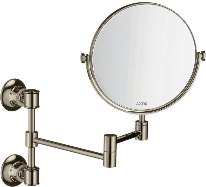 Axor MONTREUX wall-mounted shaving mirror polished nickel