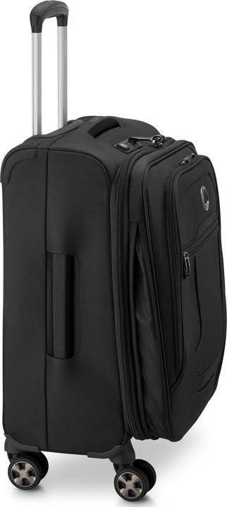Actual product image Delsey Helium DLX Expandable -matkalaukku, musta (43 l)