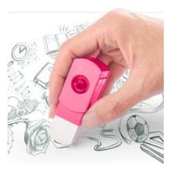 Magni, Spitzer, Spitzdose mit Radierer 2in1 neonpink