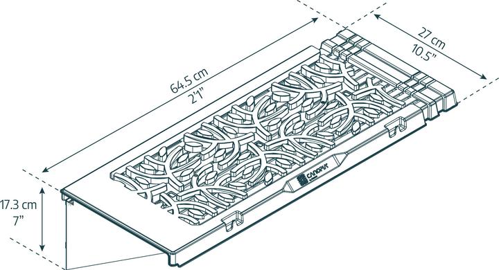 Immagine prodotto Palram Gewächshaus Regalset 26x65cm Grau