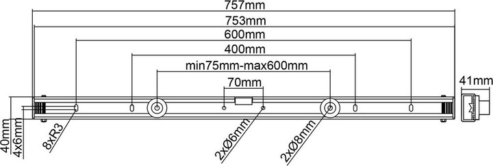 Produktbild Multibrackets M Universal Wallmount Medium - Befestigungskit (Wandmontage) (Wand, 75", 80 kg)