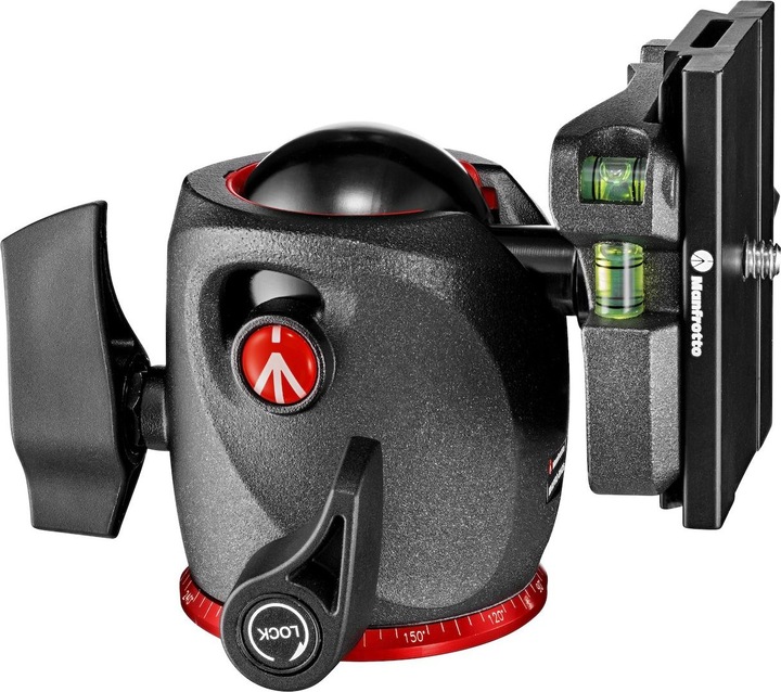 Actual product image Manfrotto XPRO ball head with Q6 Top Lock quick release bracket (Spherical head)