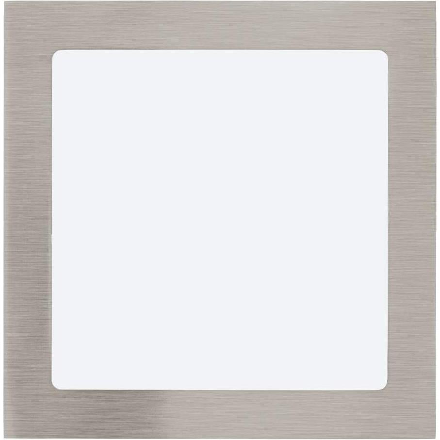 EGLO, Wandleuchte + Deckenleuchte, 64637 FUEVA 1 PRO LED Leuchtspot 16W 225x225mm Nickel-Matt Weiss Warmweiss