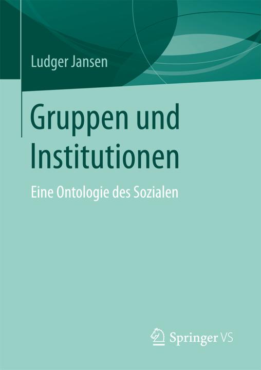 Produktbild Gruppen und Institutionen (Deutsch, Ludger Jansen, 2017)