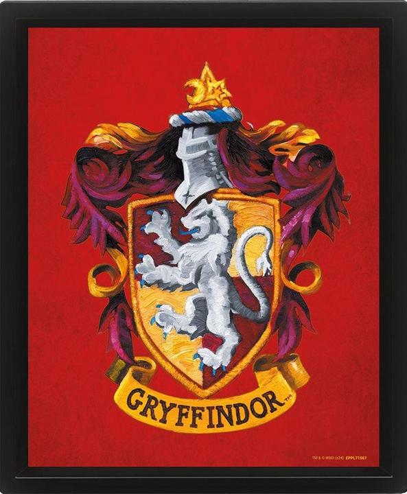 Produktbild 3D Lentikular Gerahmtes Plakat Gryffindor