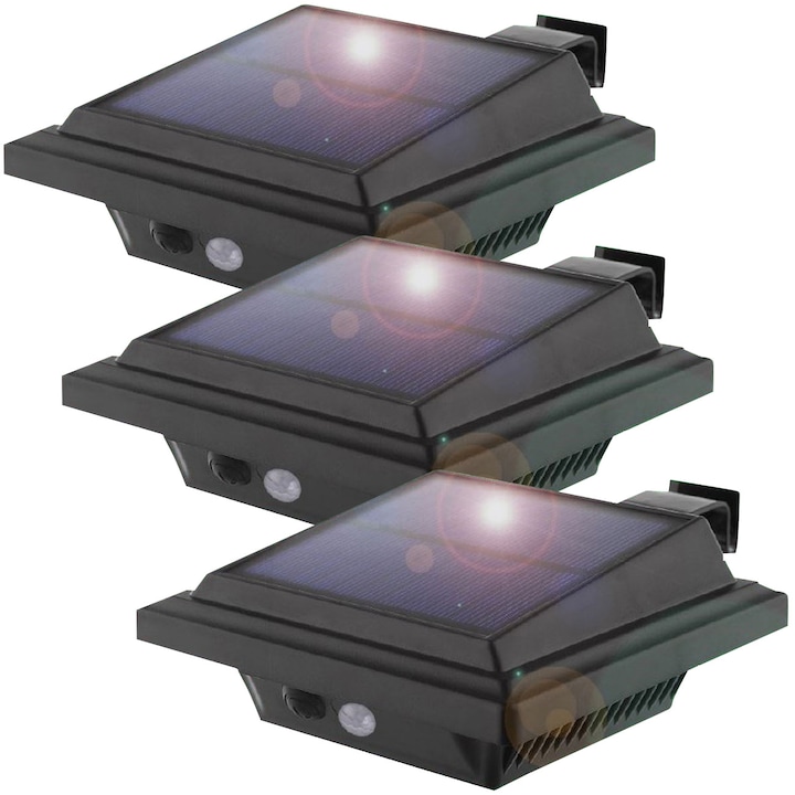 Produktbild ProPlus Wandleuchte mit PIR-Bewegungsmelder, 158 lm, IP65, 3er Set (158 lm, IP65)