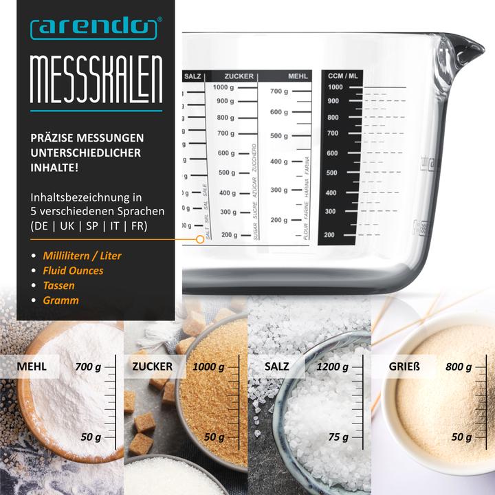 Produktbild Arendo Messbecher (1000 ml)
