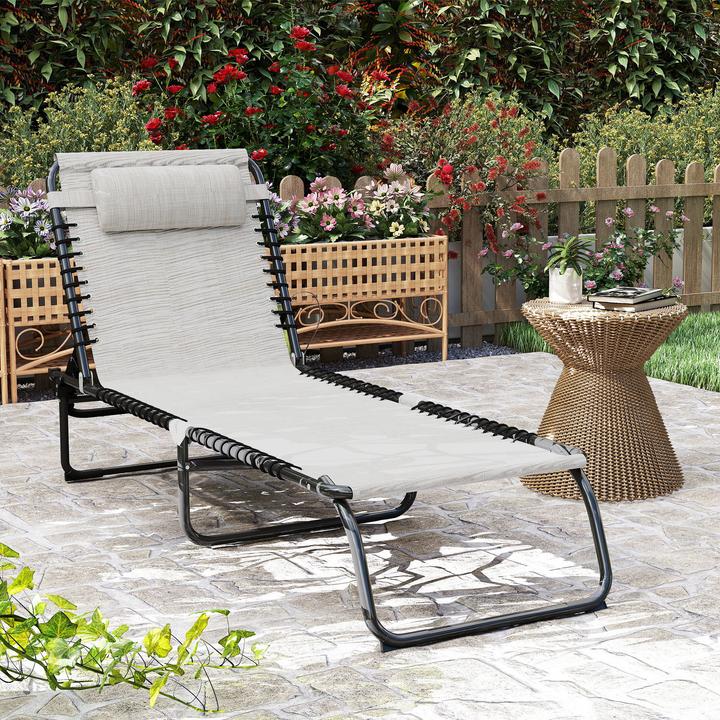 Actual product image Outsunny Folding lounger (197 cm)