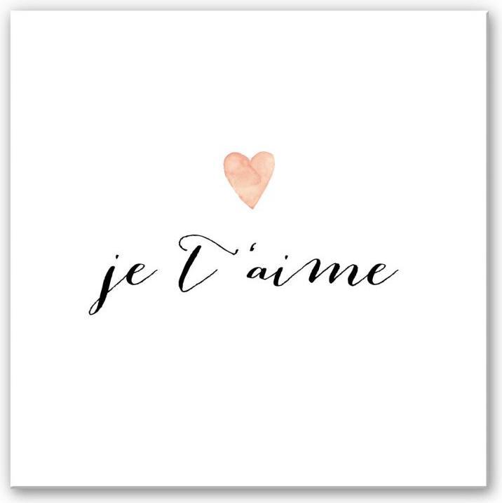 Produktbild Trenddeko Je t'aime (30 x 30 cm)
