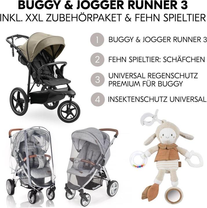 Actual product image Hauck Buggys & Sportwagen Buggy & Jogger Runner 3 (mit grossen Luftreifen)