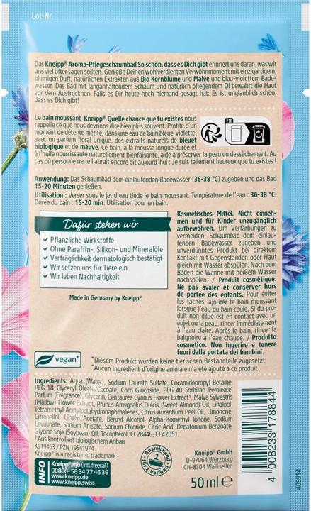 Actual product image Kneipp So nice that you exist (Bubble bath, 50 ml)