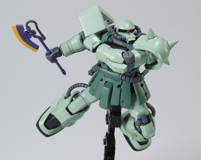 Actual product image Bandai GUNDAM - HGUC 1/144 MS-06F-2 Zaku IIF2 Zeon M.P.M.S - Model Kit