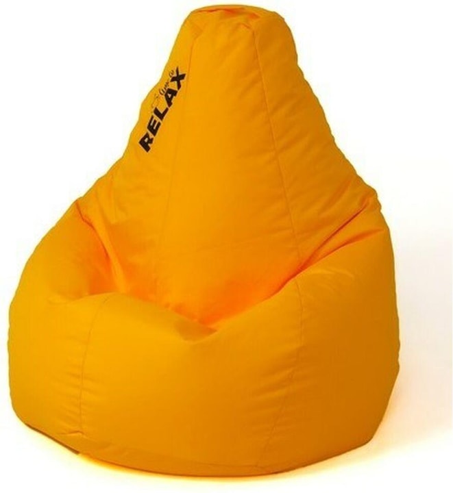 Go Gift Sako Tasche pouffe Birne gelb L 105 x 80 cm
