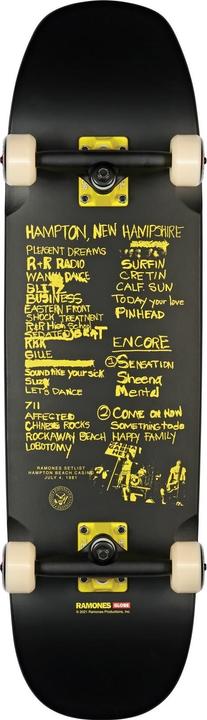 Actual product image Globe Skateboard Hammer 8.625" -Ramones/Hey Ho - Complete 2023 (31.75")