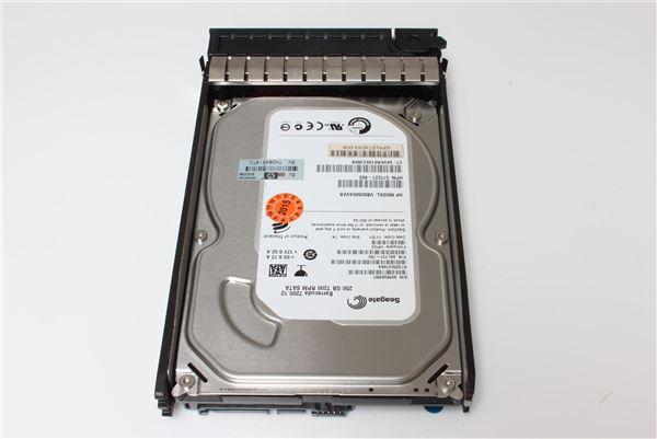 Actual product image HPE HP Harddisk 250GB 7200rpm Hot-Plug SATA 3GB/s 3.5" HP (0.25 TB, 3.5")