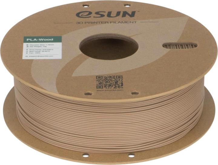 Actual product image eSUN Filament PLA Holz Eiche 1.75mm 1000g (PLA, 1.75 mm, 1000 g)