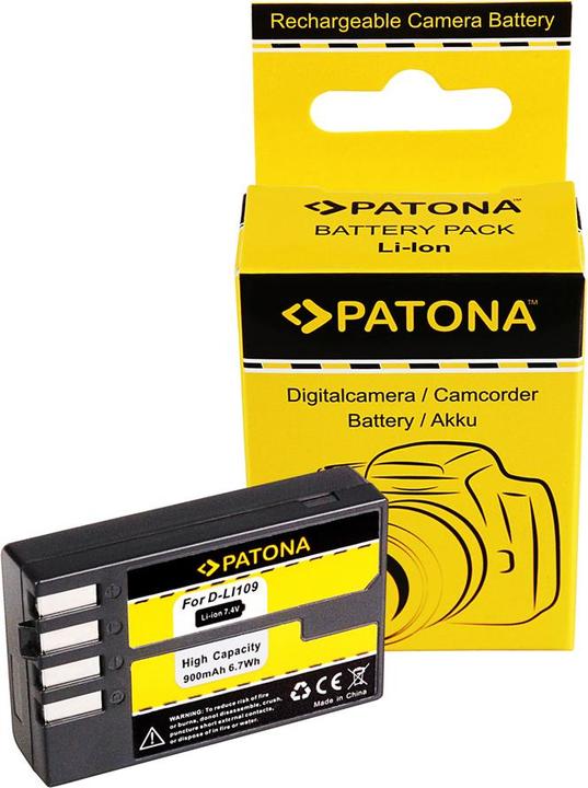 Immagine prodotto Patona Batteria f. Pentax D Li109 D-Li109 K30 K-50 K-500 K2 K-2 K-R KR (Batteria della fotocamera)