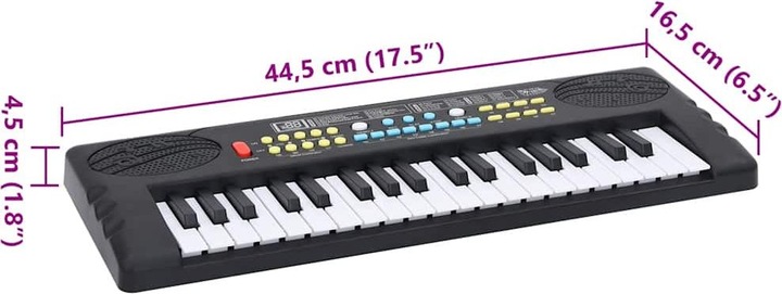 Actual product image VidaXL Keyboard with microphone (37 Keys)