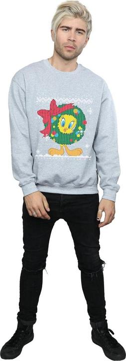 Produktbild Looney Tunes Tweety Pie Christmas Fair Isle Sweatshirt (M)