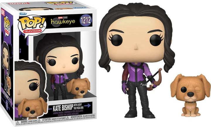 Actual product image Funko Pop! Marvel Hawkeye : Kate Bishop w/ Dog (1212)