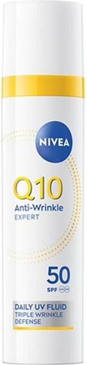 NIVEA Daily Facial Fluid Spf 50 Q10 Anti-Wrinkle Expert - 40 Ml (Sonnencreme Gesicht, SPF 50, 40 ml)