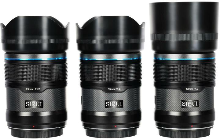 Actual product image Sirui Sniper Set AS-3S-ZB 23mm, 33mm & 56mm F1.2 APSC Auto-Focus Lens Kit (Nikon Z-Mount, Black, Carbon Fi (Nikon Z, APS-C / DX)