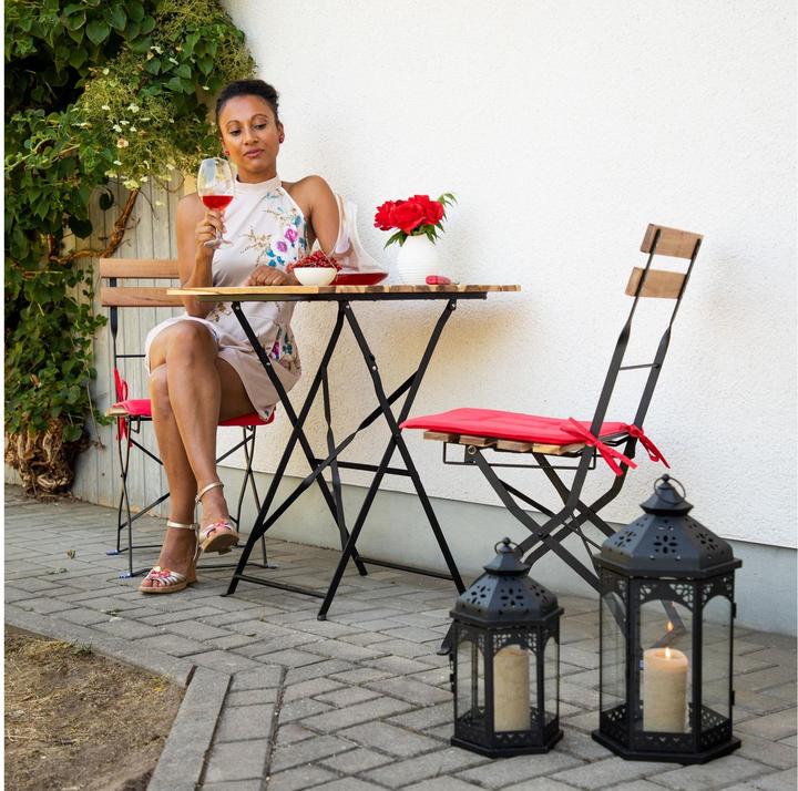 Actual product image Relaxdays Set Of 3 Lanterns (23.5 x 20 x 43 cm, 3 x)