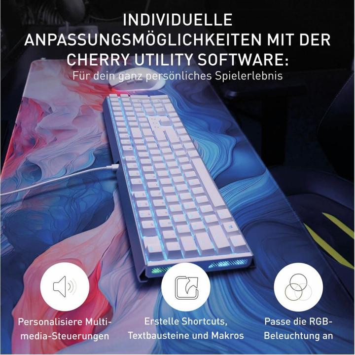 Actual product image CHERRY XTRFY TAS MX 3.1 RGB Corded (DE) MX2A Red w (DE, Cable)