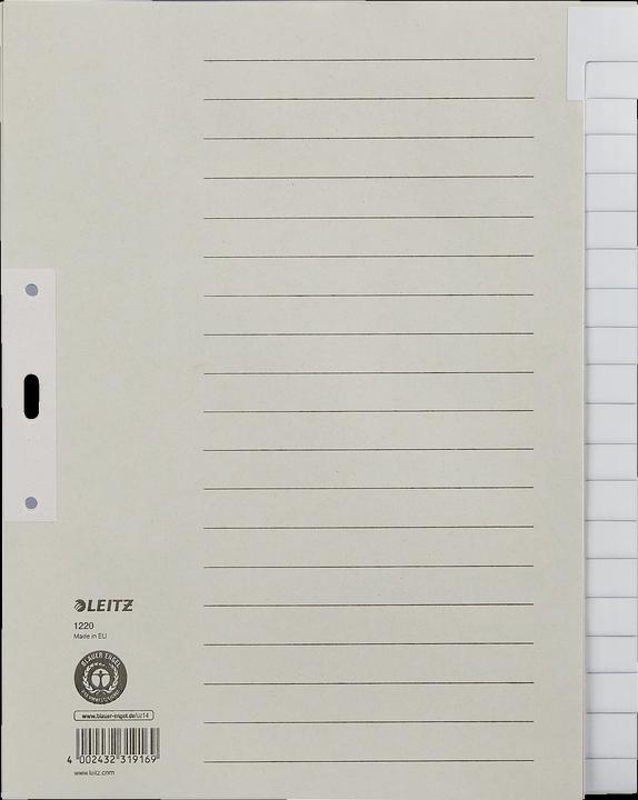 Leitz Paper indice blank