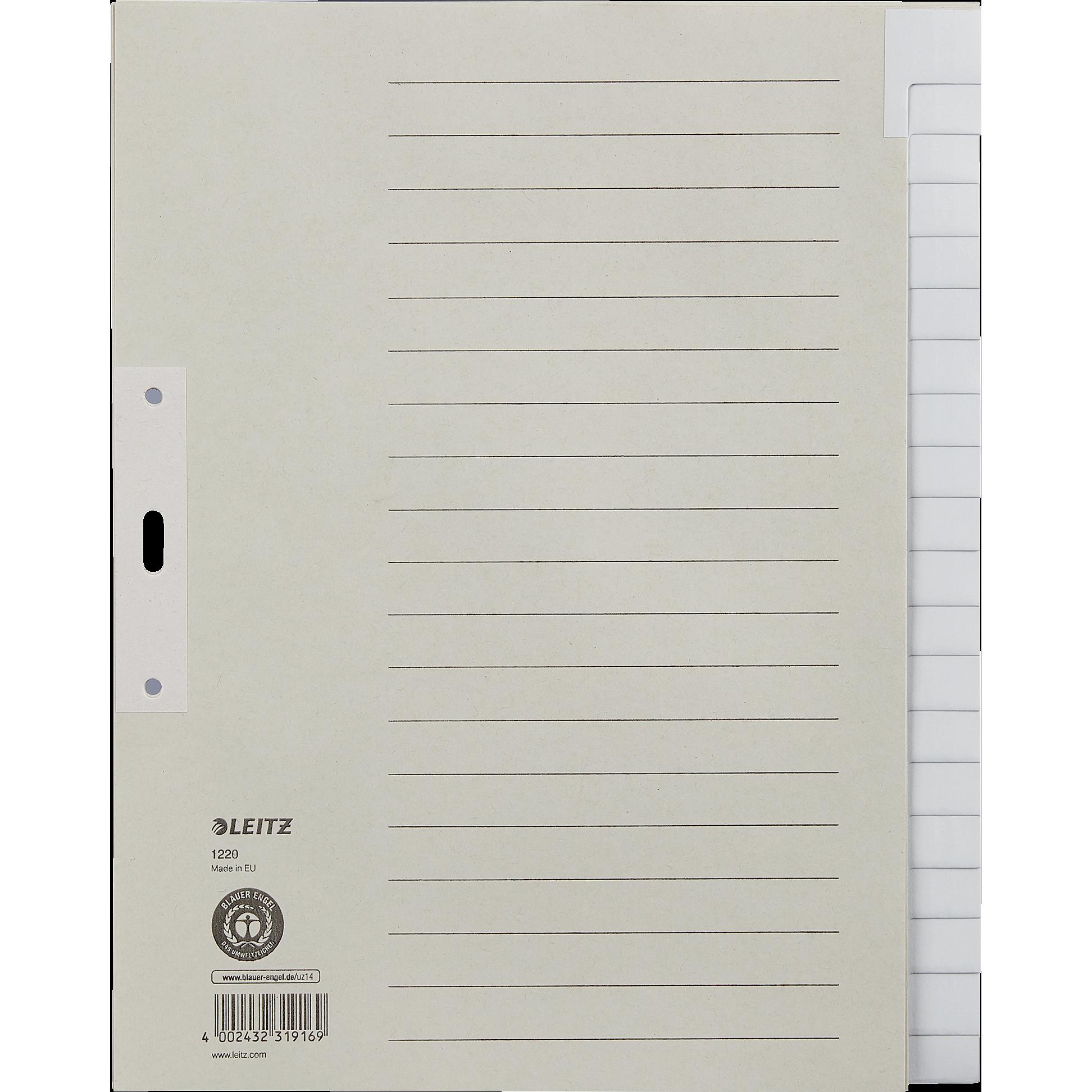 Leitz, Ordner Zubehör, Papierregister Blanko