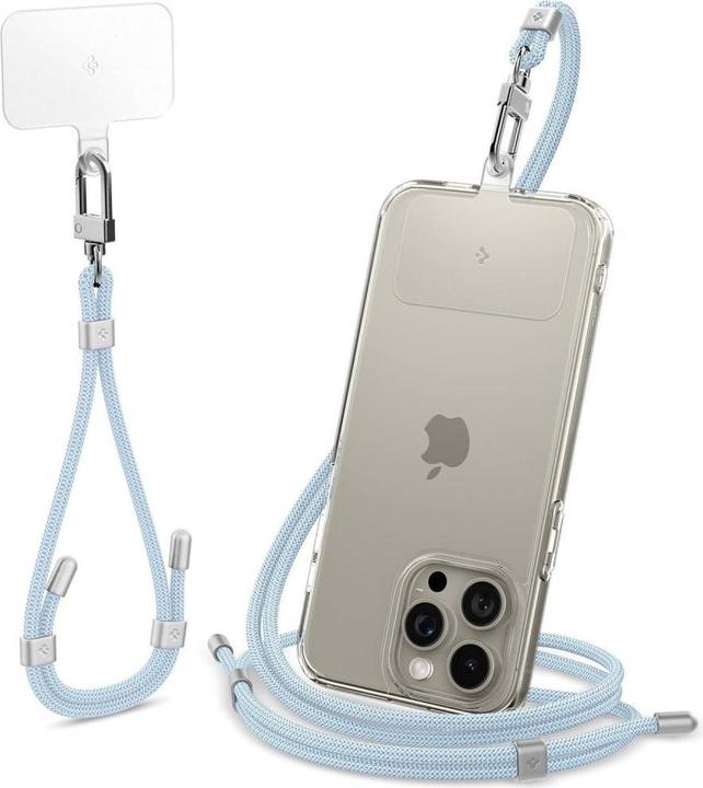 Produktbild Spigen Universal Strap Set Crossbody& Wrist zestaw smyczy do telefonu niebieski/mute blue AFA08