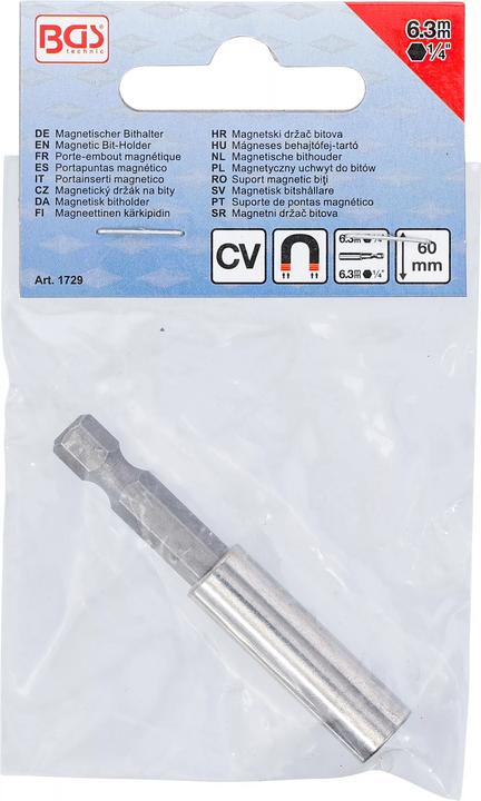 Produktbild BGS Magnetischer Bithalter Abtrieb Aussensechskant 6,3 mm (1/4") 60 mm