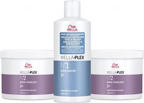 Image du produit Wella Wellaplex Salon Kit No. 1&2 3 x 500 ml (Kit de soins capillaires)
