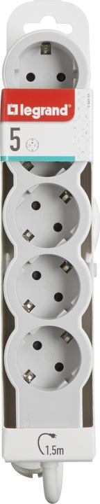 Produktbild Legrand Flache Steckdosenleiste, 5-fach Steckdose (5 x, CEE 32/5, 1.50 m)