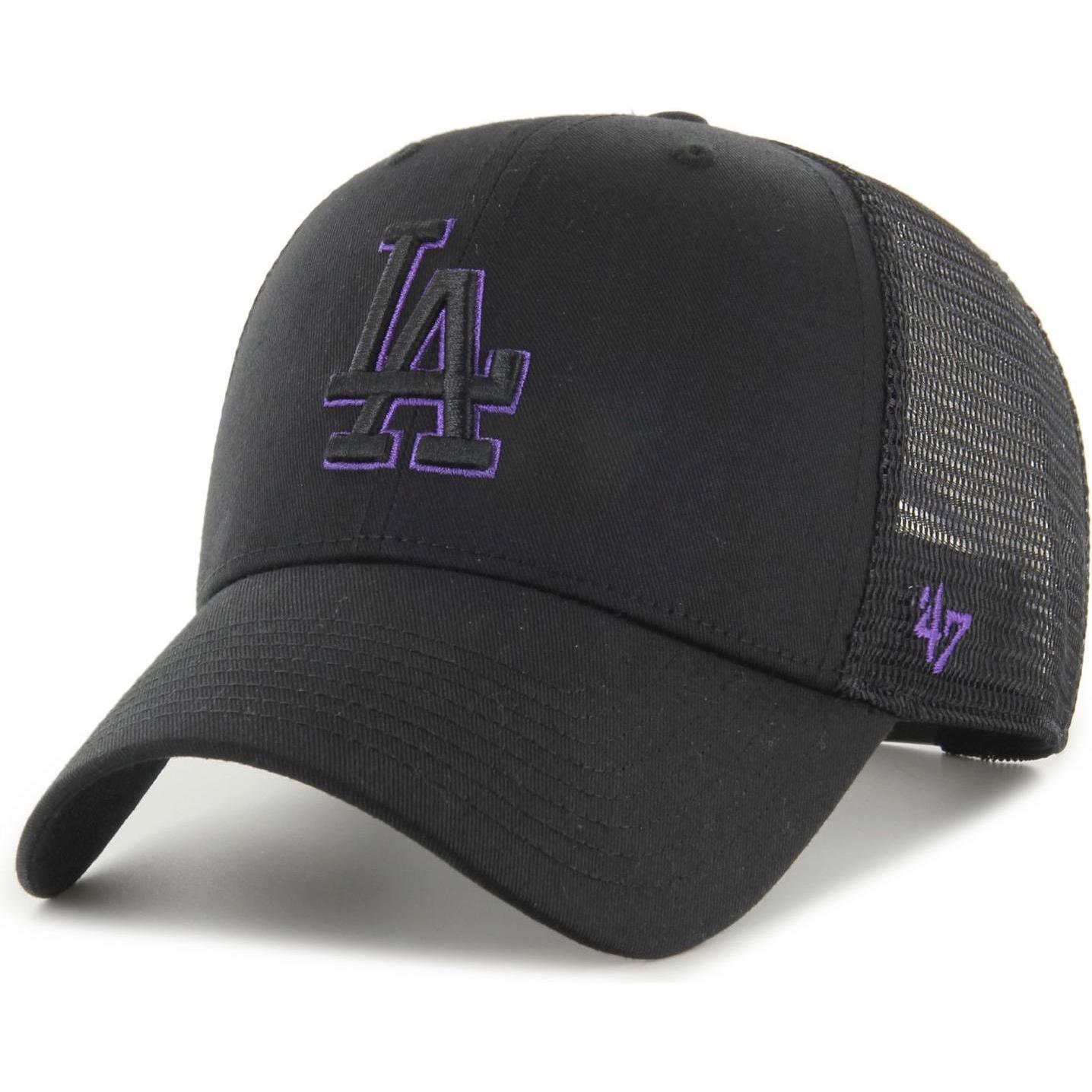47 Brand, Herren, Cap, Trucker Cap - Branson Los Angeles Dodgers Schwarz, Schwarz