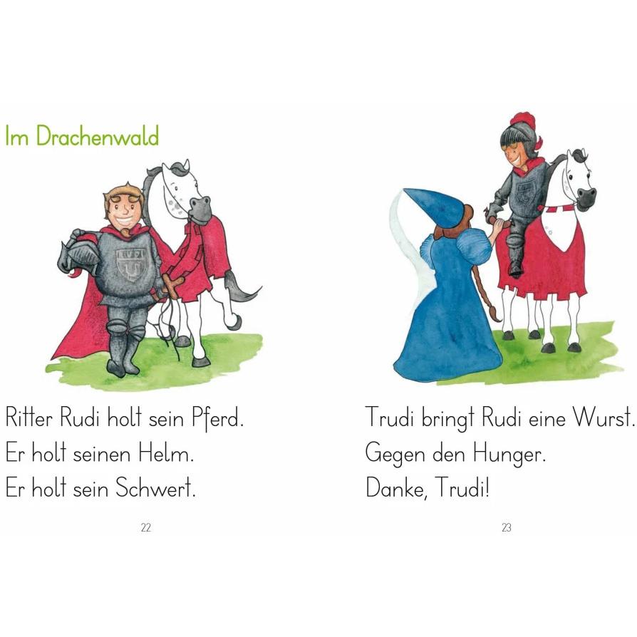Thumbnail - LESEZUG/1. Klasse: Ritter Rudi, Kinderbücher von Julia Gerigk, Franz Sales Sklenitzka